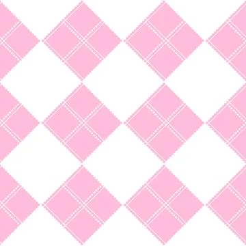 Chessboard Pink Background Stock Illustration