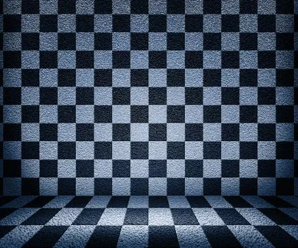 Chessboard room background Stock Illustration