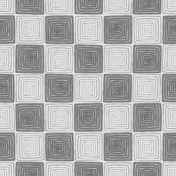 Chessboard seamless pattern in black and white Stock Illustration