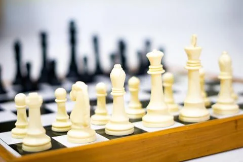 Chessboard Strategy and Opening Setup - A Game of Tactics and Mastery Stock Photos