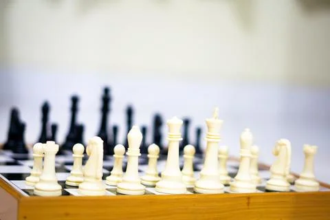 Chessboard Strategy and Opening Setup - A Game of Tactics and Mastery Stock Photos