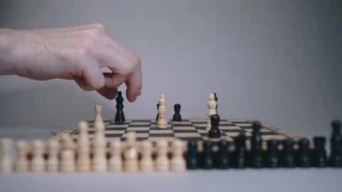 The chessboard on which the game takes place 库存影片 146754100