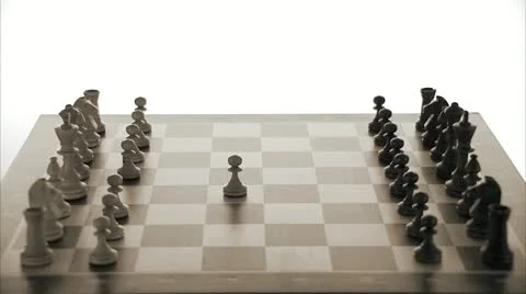 Chessmen on a chessboard Stock Footage 11332784