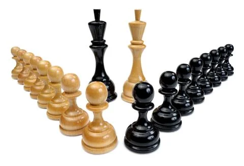 Chessmen, extra DoF Stock Photos