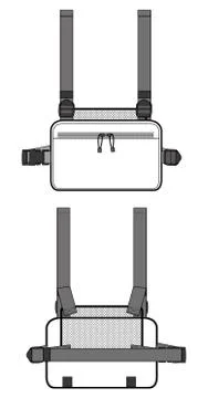 Chest Bag vector design illustration template Illustrazione stock