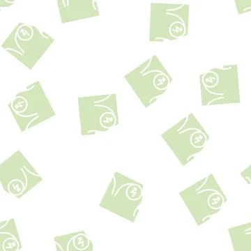 Chest cutting ache glyph vector seamless pattern 스톡 일러스트