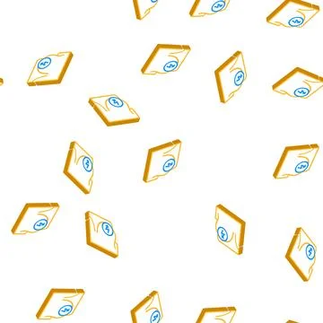 Chest cutting ache isometric icon seamless pattern 스톡 일러스트