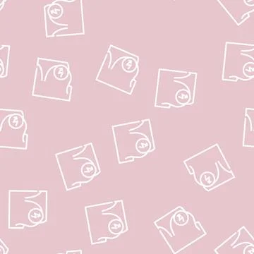 Chest cutting ache line vector seamless pattern 스톡 일러스트