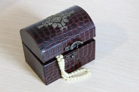 Chest for decorations Stock Photos