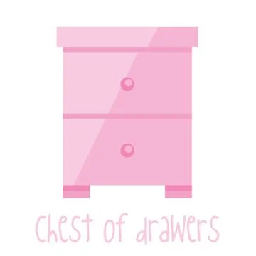 Chest of drawers Stock Illustration