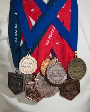 Chest Full of Medals Stock Photos