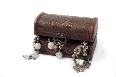 Chest with jewelry Foto stock