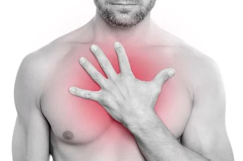 Chest pain Stock Photos