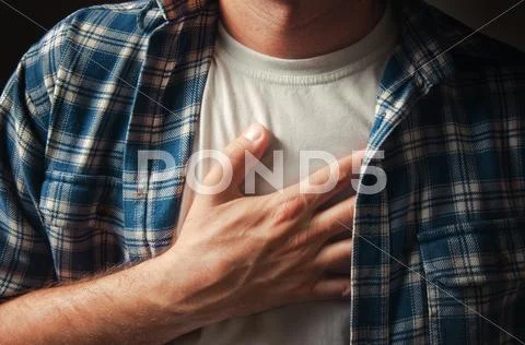 Chest pain Stock Photos