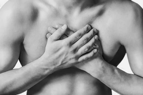 Chest pain Stock Photos