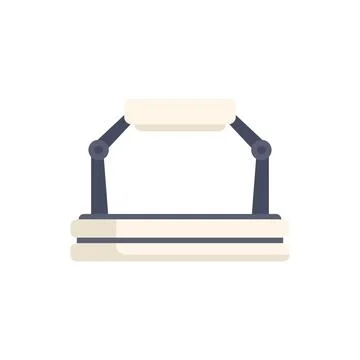 Chest press weight machine being used for bodybuilding workout Stock Illustration