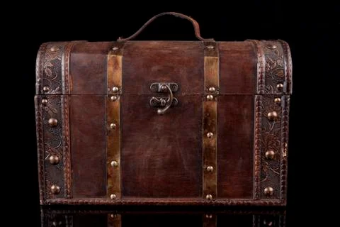 Chest with reflection Stock Photos