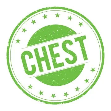 CHEST stamp sign Stock Illustration