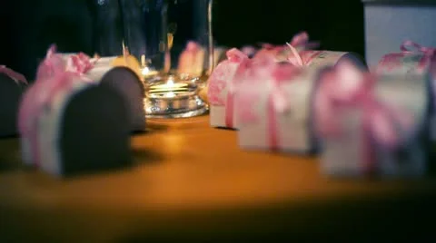 Chest of sweets at a party Stock Footage 10896955