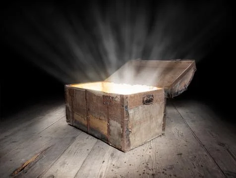 Chest of treasure Stock Photos