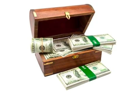 Chest of the treasure Stock Photos