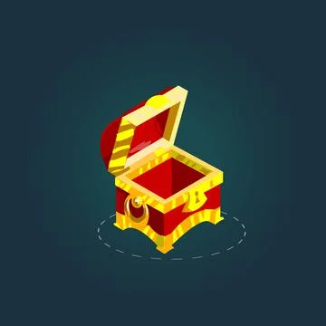 Chest vector illustration on blank background Stock Illustration