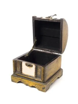 Chest on white background. Stock Photos