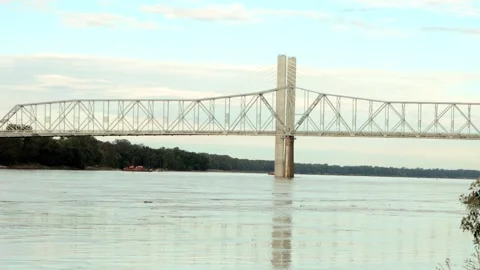 Chester Bridge imploded Sept 28 2026 Chester IL USA Video stock 347332139
