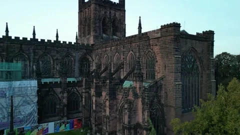Chester Cathedral - drone video 動画素材 255477445