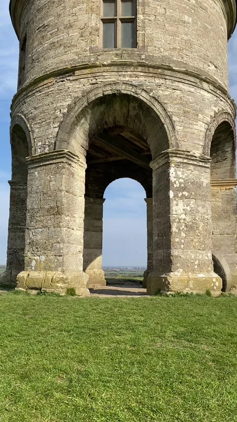 Chesterton windmill 1632 windmill on top of a hill in leamington spa England Video stock 152576157