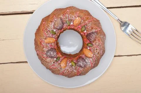 Chestnut cake bread dessert Stock Photos