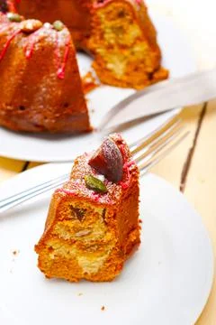 Chestnut cake bread dessert Foto stock