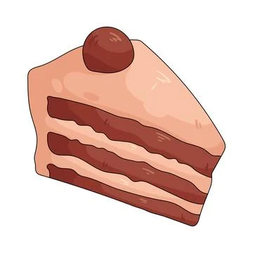 Chestnut cake Иллюстрация