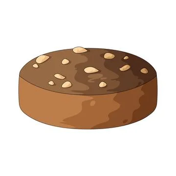 Chestnut cake illustration Stock Illustration