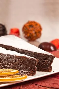 Chestnut cake Stock Photos