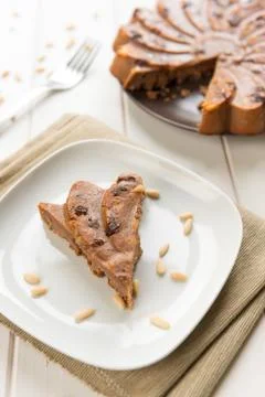Chestnut cake Stock Photos