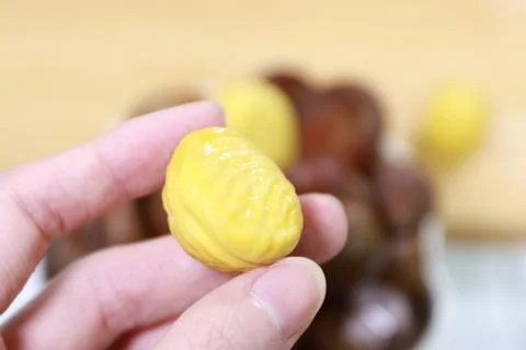 Chestnut close-up Stock Photos