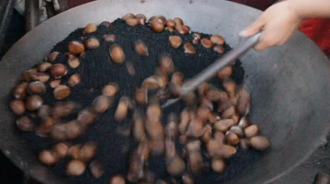 Chestnut cook 스톡 동영상 45122693