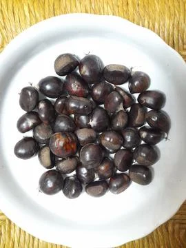 Chestnut dish Foto stock