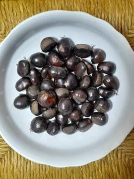 Chestnut dish Stock Photos