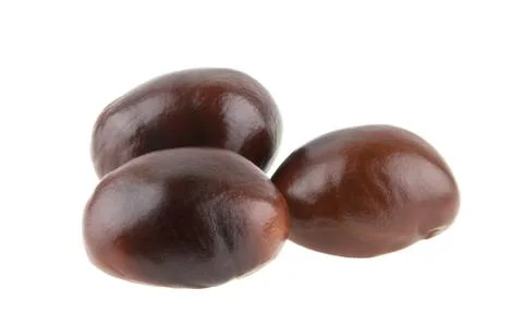 Chestnut isolated on white background Stock Photos