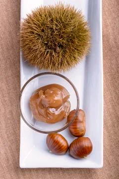 Chestnut jam Stock Photos
