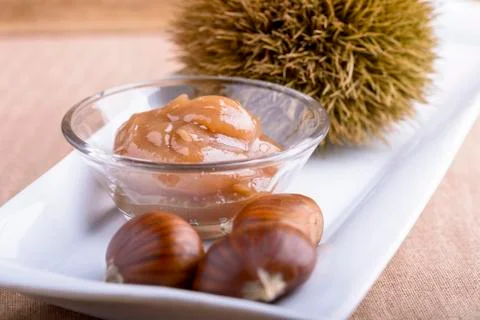 Chestnut jam Stock Photos