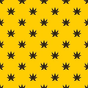 Chestnut leaf pattern Stock Illustration