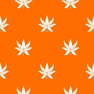 Chestnut leaf pattern seamless イラスト素材