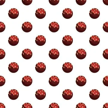 Chestnut pattern with repeating autumn nuts Stock Illustration