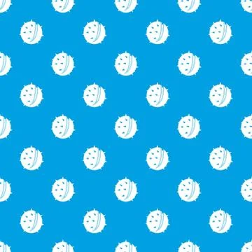 Chestnut pattern seamless blue 스톡 일러스트