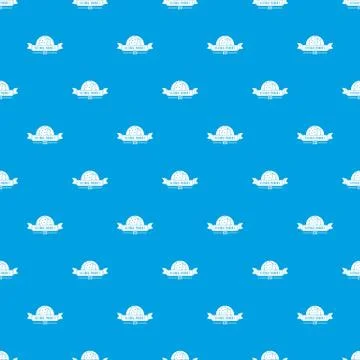 Chestnut pattern seamless blue Illustrazione stock
