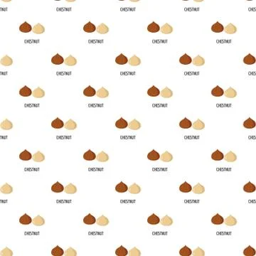 Chestnut pattern seamless Ilustración de archivo