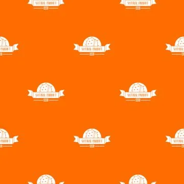 Chestnut pattern vector orange Illustrazione stock